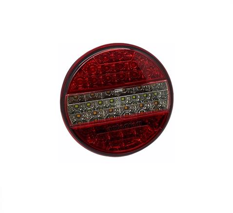 24V STOP LAMBASI YUVARLAK (LEDLİ) (4 FONKSİYONLU) (140*60 MM)