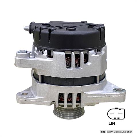 12V ALTERNATÖR DİNAMO 130 A (TEK FİŞ) (LIN) HYUNDAI ELANTRA IV/I20/I40-KIA CARENS IV/RIO/STONIC OEM