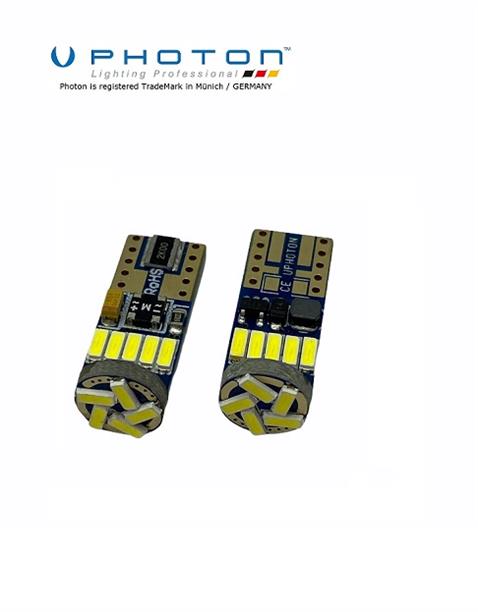 PHOTON 24V DİPSİZ AMPUL 15 LEDLİ T10 BEYAZ 6000K CANBUS (2 AD)