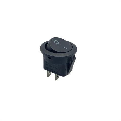 TUŞLU ANAHTAR YUVARLAK (2 FİŞ) (6A 250V / 20A 125V AC) (ON-OFF) (20 MM)