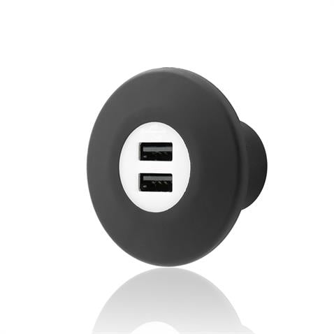 SANEL 12V-24V TELEFON ŞARJ CİHAZI (USB X 2) (1A X 2) (MAVİ LED IŞIK)