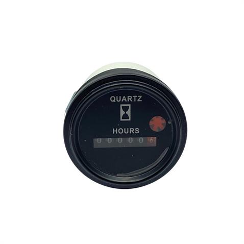 6V-80V MOTOR ÇALIŞMA SAATİ 52 MM SİYAH
