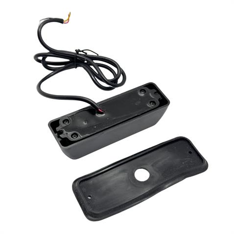 12V-24V ÇAKAR FLAŞ LED LAMBA (ŞEFFAF) (MAVİ) (4X1W) 18 FONKSİYONLU (110*33*30 MM)