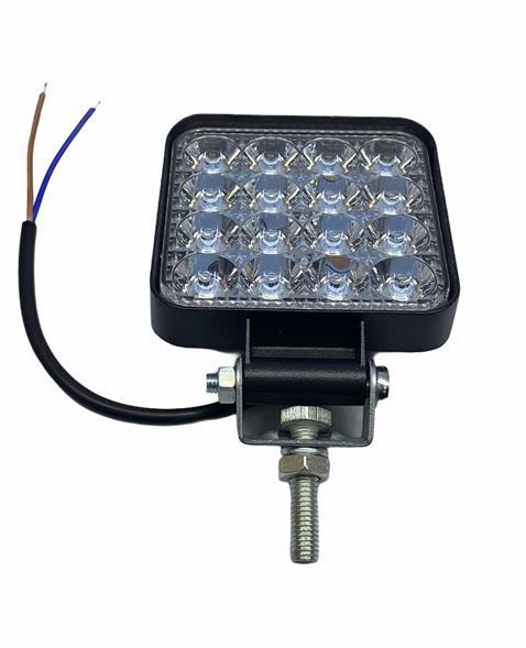 10V-80V ÇALIŞMA LAMBASI MİNİ KARE (16 LEDLİ 48W) (85*85 MM)