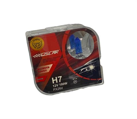 OSCAR 12V H7 AMPUL 100W DIAMOND VISION 5000K (BEYAZ IŞIK) (2 AD)