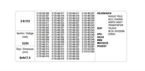 12V-24V ALTERNATÖR KÖMÜRÜ BOSCH TİPİ F00M (TELLİ) (2 AD)