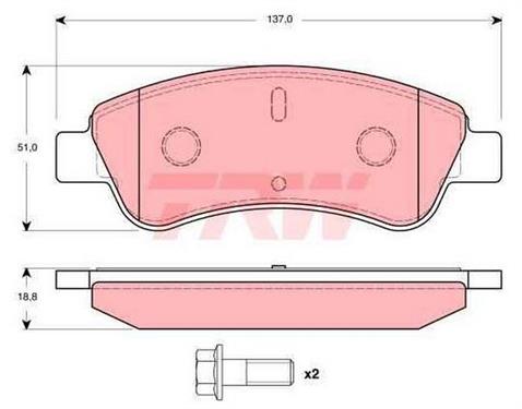TRW ÖN FREN BALATASI CITROEN-PEUGEOT