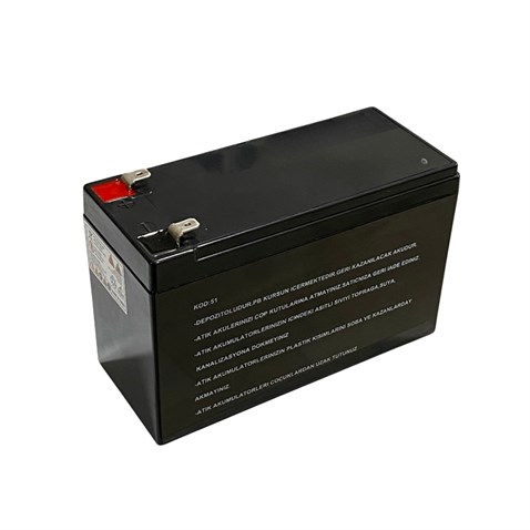 ORBUS 12V 7 AH AKÜ KURU TİP (BÜYÜK FİŞLİ) (150*65*90) (2.0 KG) TSELİ