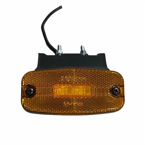 24V DORSE YAN SİNYAL LAMBA SİDE MARKER (3 LEDLİ) (DIŞA BAĞLANTI) (OVAL) (110*50 MM)
