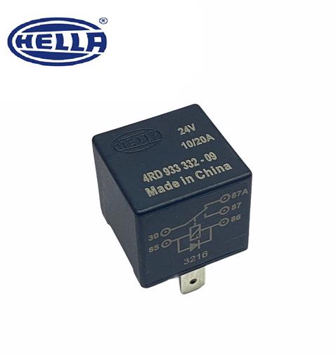 HELLA 24V RÖLE 5 UÇLU 10/20 A (DİYOTLU) (30-85-86-87-87a)