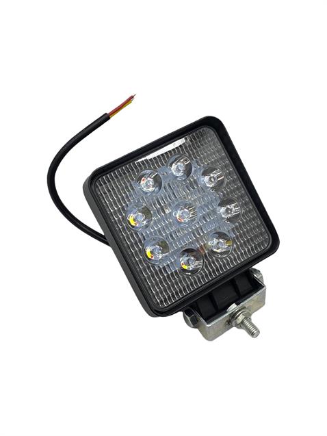 10V-80V ÇALIŞMA LAMBASI KARE (9 LEDLİ) (KIRMIZI-BEYAZ) (108*108 MM)