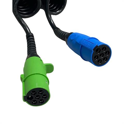 AYDIN TIR DORSE ELEKTRİK KABLOSU 7Lİ X 2 (3LÜ) (ADAPTÖR) (15 KABLOLU) (4.5 MT) PLS 