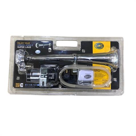 HELLA 12V HAVALI KORNA TEKLİ KROM (MARİN) (KOMPRESÖRLÜ)