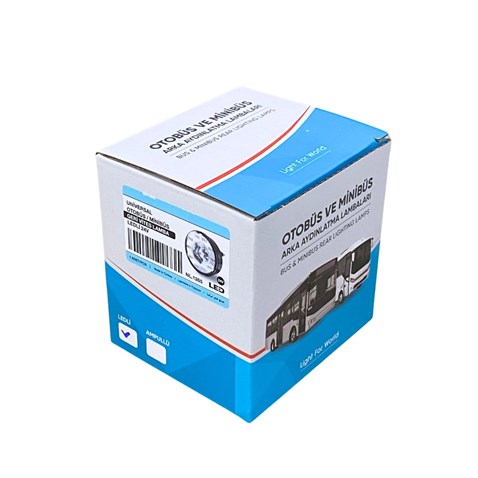 24V GERİ VİTES LAMBASI (16 LEDLİ) (YUVARLAK 98 MM)