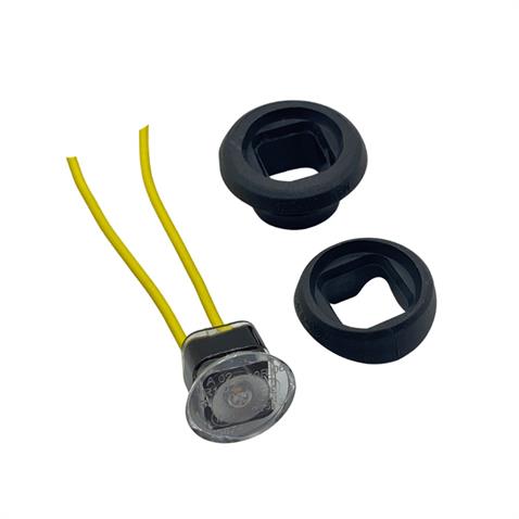 FRISTOM 12V-24V GÖZ-AYNA ALTI-GÜNDÜZ SÜRÜŞ LAMBASI LED SARI (ÇAP:20 MM) E9