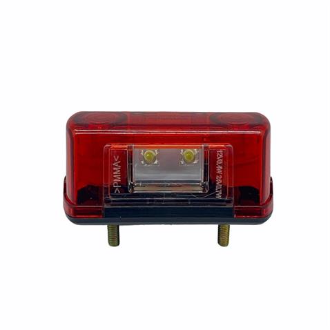 ÇERKEZ 12V-24V PLAKA-POZİSYON LAMBASI 2+2 LEDLİ (KIRMIZI) (90*37 MM)