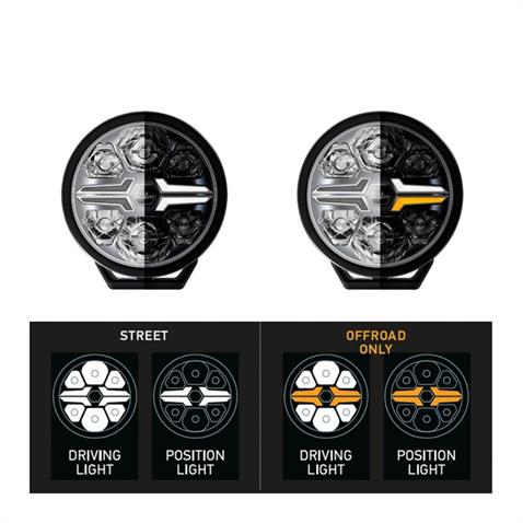 HELLA 12V-24V LED LAMBA OFF-ROAD YUVARLAK 3000 SARI-BEYAZ (198.5 MM)