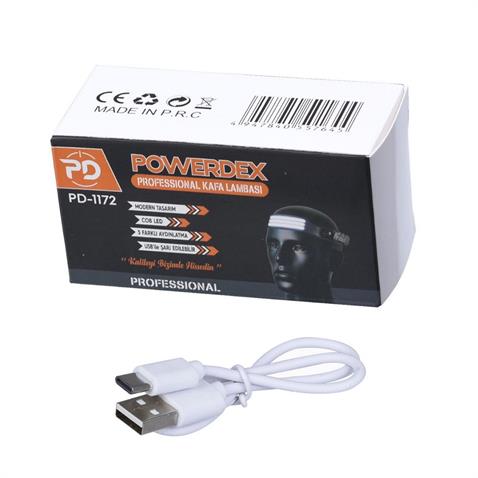 KAFA FENERİ PROFESYONEL (COB LEDLİ ALIN ÇALIŞMA LAMBASI) 5 FONKSİYONLU (USB ŞARJLI) SENSÖRLÜ