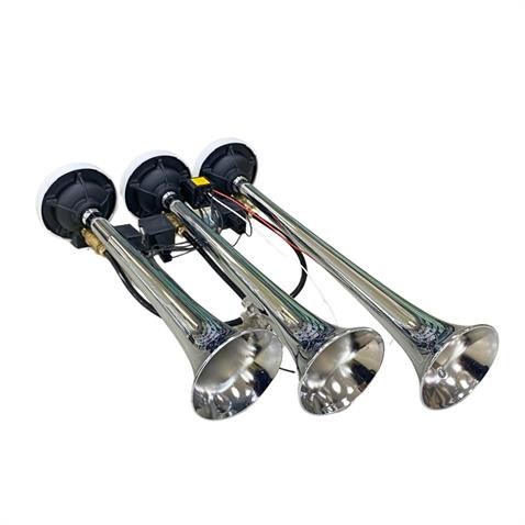 MARCO 24V 3LÜ HAVALI KORNA DALİ-DALİ (KROM) (ARAP KORNA) ITALY