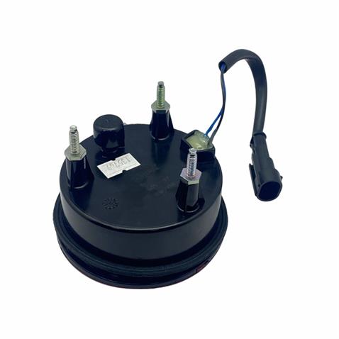 FARBA 12V SİNYAL LAMBASI+DÜZ REFLEKTÖR YUVARLAK SARI (6 LEDLİ) (98 MM)