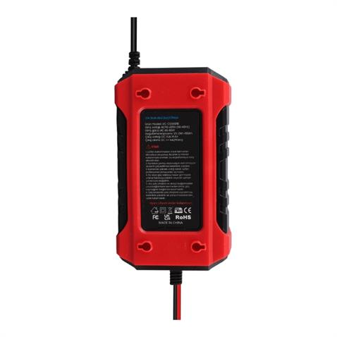 UCOMEN 12V ŞARJ REDRESÖRÜ (AKILLI AKÜ ŞARJ CİHAZI) OTOMATİK 6 A LCD BÜYÜK EKRAN KIRMIZI (+AGM/JEL)