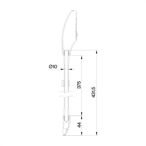12V-24V HARİTA OKUMA LAMBASI LEDLİ (KUĞU BOYNU) (ON-OFF BUTONLU)