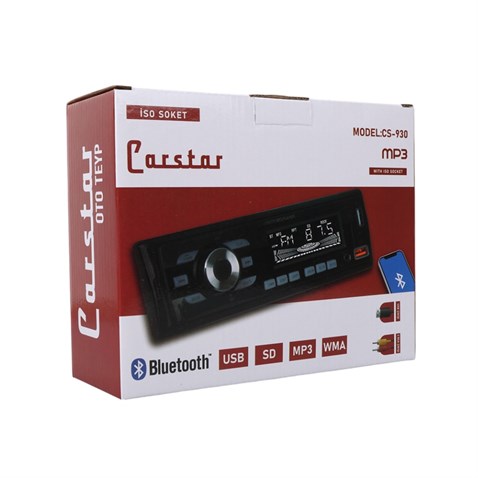 OTO TEYP-RADYO AUX/BLUETOOTH/MP3/SD KART/USB X 2 ŞARJ (UZAKTAN KUMANDALI) (7 RENKLİ)