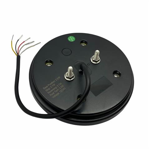 WOLFRAM 12V-24V STOP LAMBASI YUVARLAK (NEON LEDLİ-KAYAR SİNYALLİ) (4 FONKSİYONLU) (140*35 MM) E9 SOL