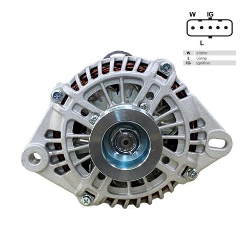 24V ALTERNATÖR DİNAMO MITSUBISHI TİPİ 130 A (5 FİŞ SOKETLİ) (W-L-IG . .) FORD CARGO