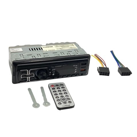 OTO TEYP-RADYO AUX/BLUETOOTH/MP3/SD KART/USB X 2 ŞARJ (UZAKTAN KUMANDALI) (KIRMIZI IŞIKLI)