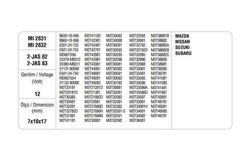 MEGA MARŞ KÖMÜRÜ MITSUBISHI TİPİ (4 AD)
