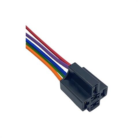 RÖLE SOKETİ (RÖLE YUVASI) 5 UÇLU SİYAH (5 KABLOLU) (1.5 MM KABLOLU)