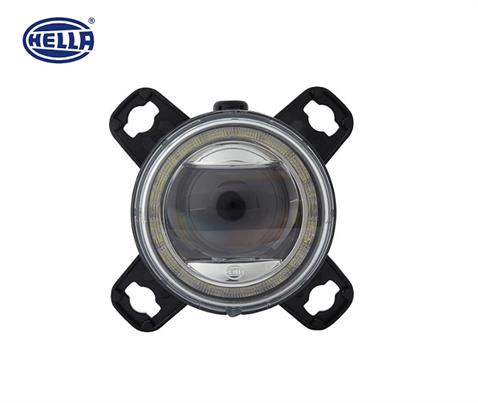 HELLA 12V-24V LED FAR MERCEKLİ (KISA HÜZME) (GÜNDÜZ SÜRÜŞ LEDLİ) (YUVARLAK 90 MM) SOL