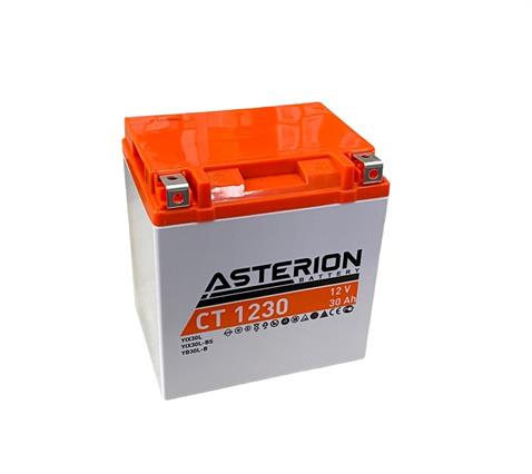 ASTERION 12V 30 AH MOTOSİKLET AKÜSÜ AGM SARI (168*126*175 MM) (YIX30L-BS)