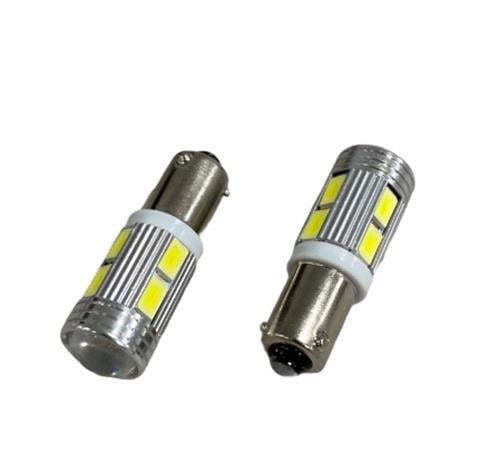 PREMIUM 12V H21 AMPUL 10 LEDLİ MERCEKLİ BEYAZ 6000K (BAY9s) (2 AD)
