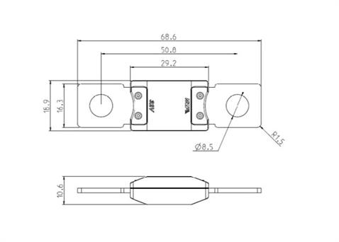 MTA MEGAVAL SİGORTA SARI 150 A (69*19 MM)