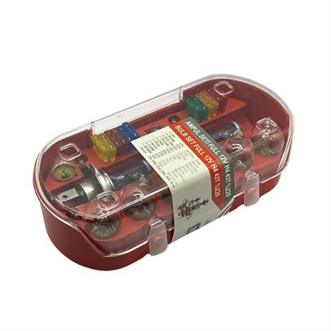 12V H4 AMPUL-SİGORTA SETİ (ACİL SET) (+%220 FAZLA IŞIK) (30 PARÇA)
