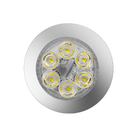SANEL 12V-24V SPOT TAVAN LAMBA 6 LEDLİ 6500K BEYAZ (SU GEÇİRMEZ) (90 MM) (BUTONLU)