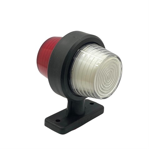 24V TAKOZ LAMBASI KÜPE TİP KIRMIZI-BEYAZ (NEON LEDLİ)