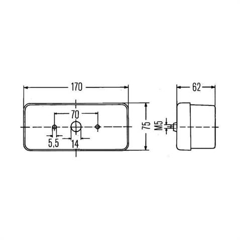HELLA STOP LAMBASI (SARI KIRMIZI) İŞ MAKİNASI SAĞ