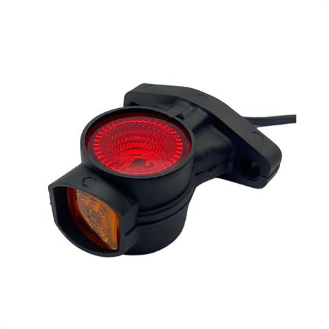 FRISTOM 12V-30V BOYNUZ TAKOZ LAMBASI KISA (LEDLİ) SARI-KIRMIZI-BEYAZ SOL E9