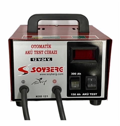 SOYBERG 4V-36V AKÜ TEST CİHAZI (2 KADEMELİ) (150 A/300 A) (OTOMATİK)