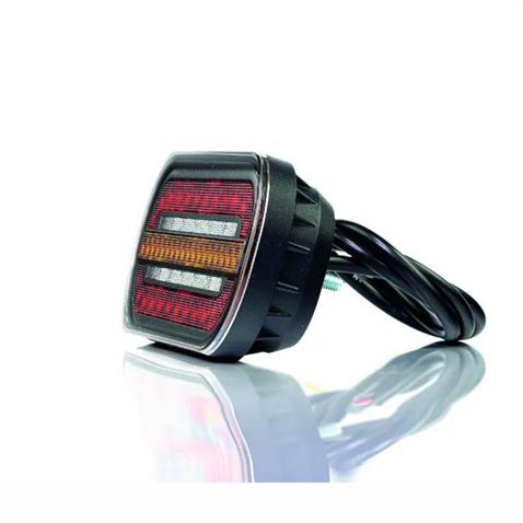 FRISTOM 12V-36V STOP LAMBASI LEDLİ (KAYAR SİNYALLİ) (PARK-FREN-SİNYAL) (195*75 MM) E9