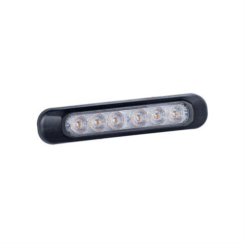 FRISTOM 12V-24V POZİSYON LAMBASI 6 LEDLİ (FONKSİYONLU) (SARI) (132*28 MM) E9