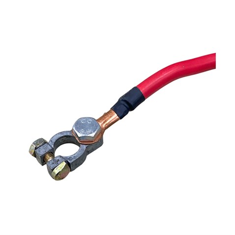12V > 24V ÇİFT AKÜ ARA BAĞLANTI KABLOSU 50 MM (KUTUP BAŞLI) (450 MM) KIRMIZI
