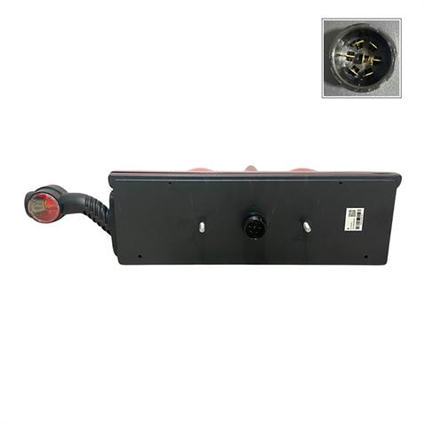 MARS STOP LAMBASI EUROSTAR II DORSE (ARKADAN SOKETLİ 7-FİŞ) BOYNUZLU BEYAZ-BEYAZ SAĞ