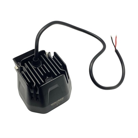 WOLFRAM 12V-80V LED SPOT LAMBA MERCEKLİ (KIRMIZI OVAL ÇİZGİ) (90*78 MM) FORKLİFT E9