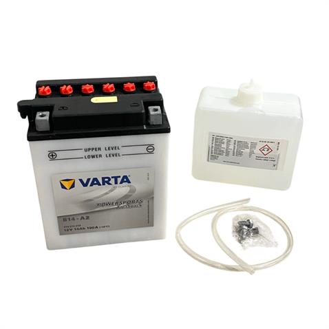 VARTA 12V 14 AH MOTOSİKLET AKÜSÜ 190 A (136*91*168) (B14-A2) (YB14-A2) (TERS KUTUP)