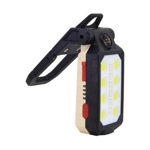 EL FENERİ-ÇALIŞMA LAMBASI LEDLİ (MIKNATISLI-ASKILI) (USB ŞARJLI) (KIRMIZI-MAVİ ÇAKARLI) (110*50 MM)
