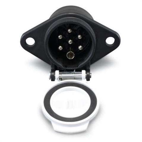 SABA TIR DORSE ELEKTRİK SOKETİ (RÖMORK FİŞİ) (7Lİ DİŞİ FİŞLİ) (PLS BEYAZ) (S TİPİ)